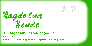 magdolna windt business card